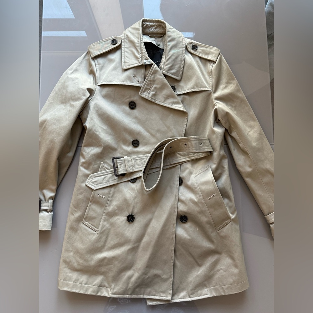 Banana Republic Khaki Trench Coat